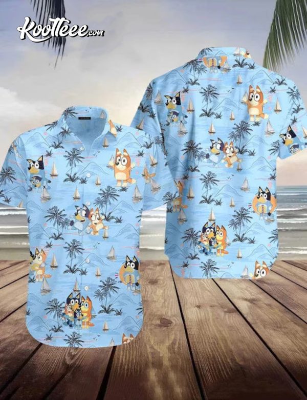 Bluey And Bingo Beach Summer Hawaiian Shirt