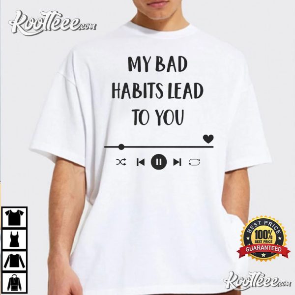 Ed Sheeran My Bad Habits Lead To You The Mathletics Concert T-Shirt
