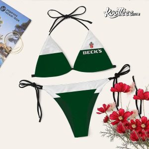 Beck’s Beer Triangle Bikini Set Swimsuit