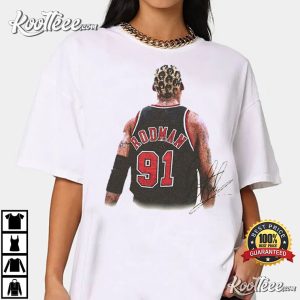 DENNIS RODMAN 91 BULLS T SHIRTS BASQUET BALL