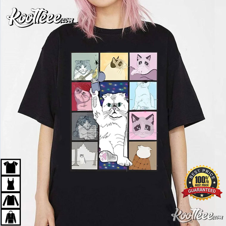 Eras Tour Cat Edition Swiftie Gift For Fan T-Shirt