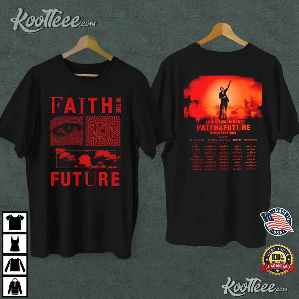 Louis Tomlinson Faith In The Future World Tour 2023 Best T-Shirt
