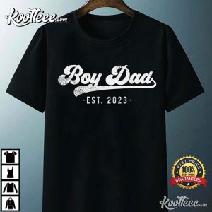 Boy Dad Est 2023 Gift For Dad T Shirt