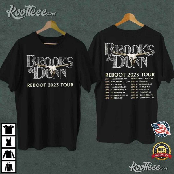 Brooks And Dunn Reboot 2023 Tour T-Shirt