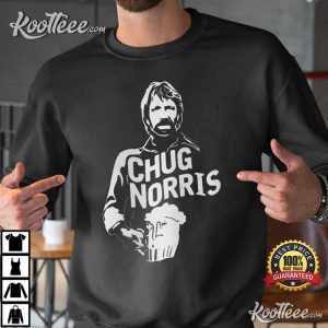 Chug Norris Drinking Beer Funny T Shirt