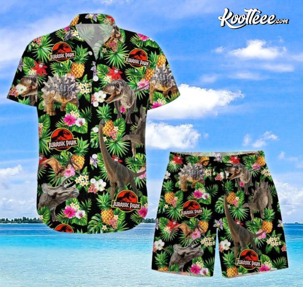 Jurassic Park Aloha Summer Gift Hawaiian Shirt And Shorts