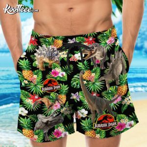 Jurassic Park Aloha Summer Gift Hawaiian Shirt And Shorts 3