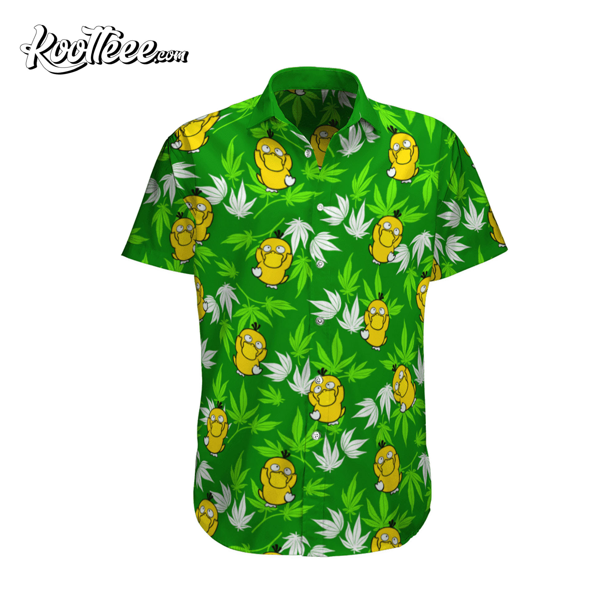 Psyduck Tropical Beach Pokemon Hawaiian Shirt