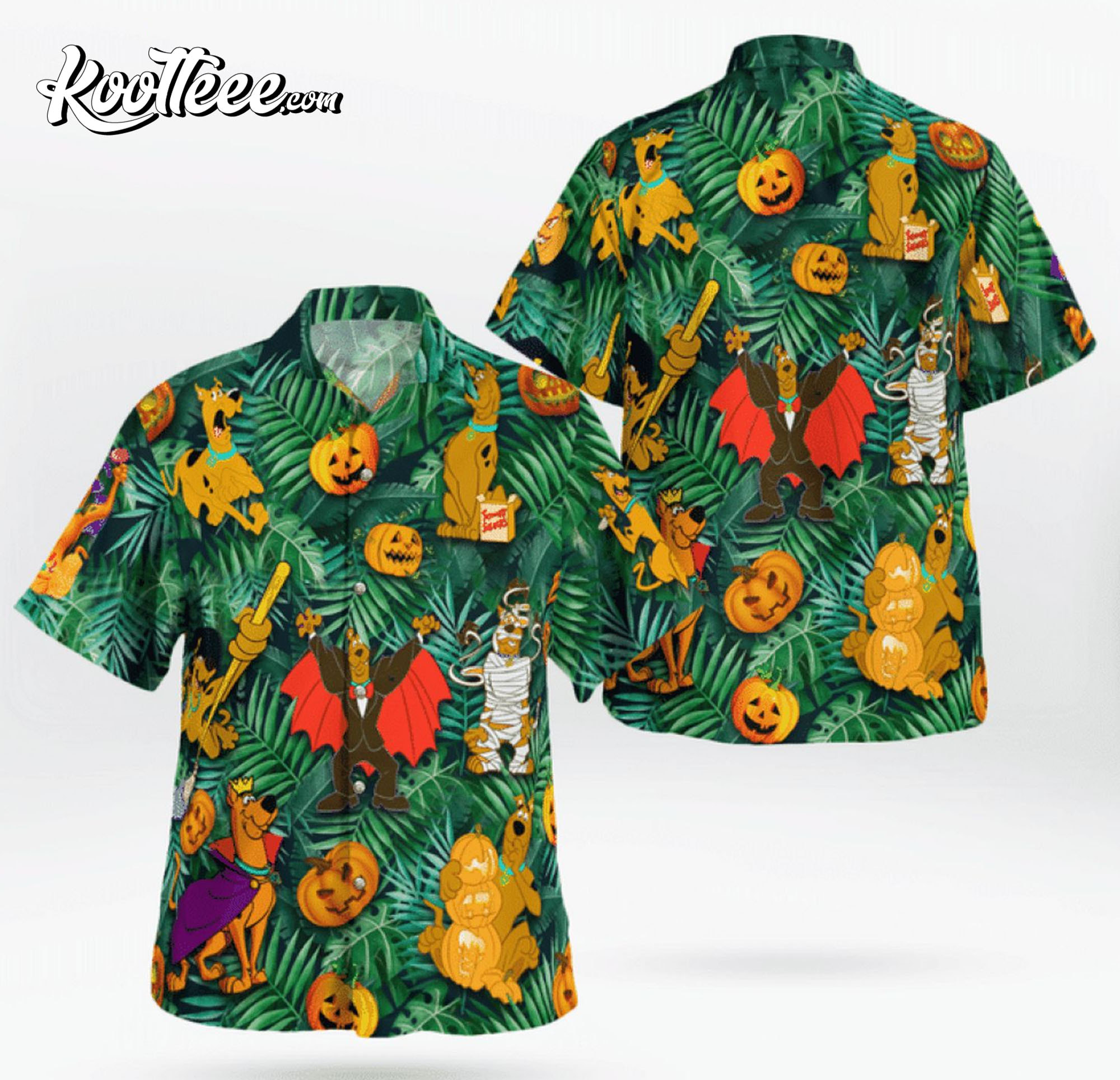 Scooby Doo Halloween Costume Hawaiian Shirt