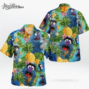 The Muppet Herry Monster Pineapple Tropical Hawaiian Shirt