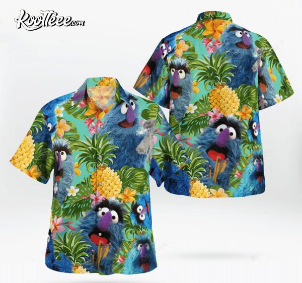 The Muppet Herry Monster Pineapple Tropical Hawaiian Shirt