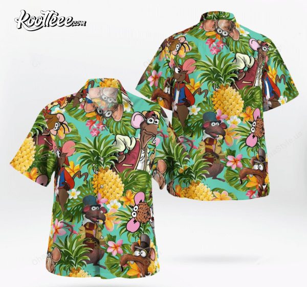 The Muppet Rizzo The Rat Pineapple Tropical Hawaiian Shirt