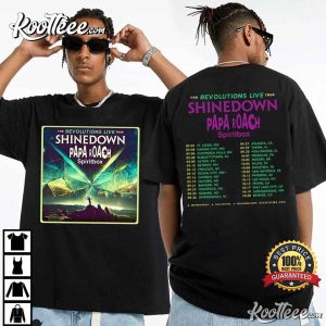 Shinedown Tour 2023 Dates The Revolutions Live Tour T Shirt 1