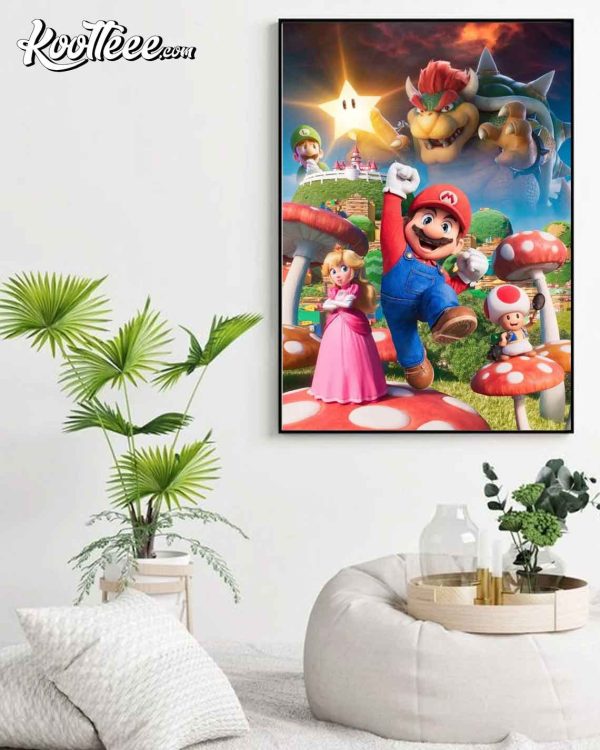 The Super Mario 2023 Film Fan Gift Poster