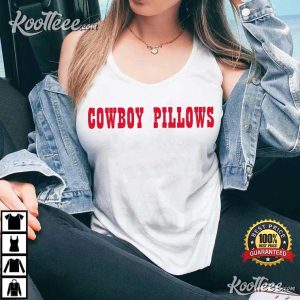Women's Tri Blend Racerback Cowboy Pillows T Shirt 2