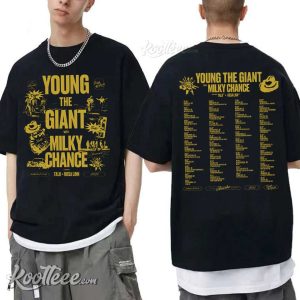 Young The Giant & Milky Chance 2023 Tour T Shirt 1