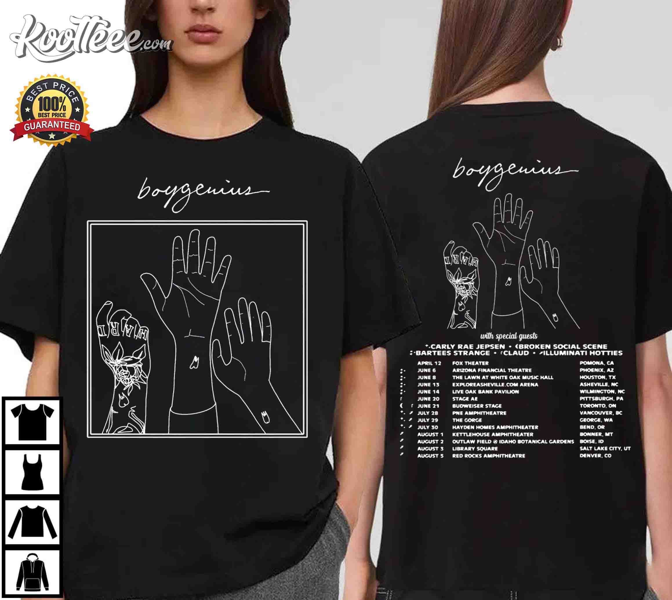 Boygenius Reset Tour 2023 T-Shirt