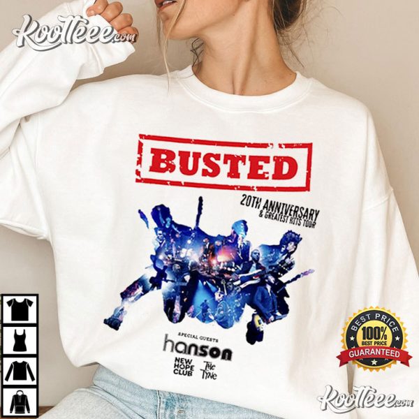 Busted 20th Anniversary Tour 2023 T-Shirt