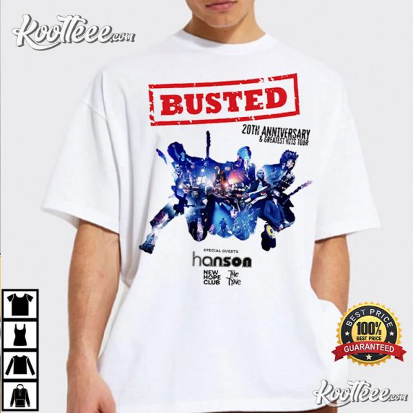 Busted 20th Anniversary Tour 2023 T-Shirt