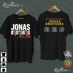 Jonas Brothers Five Albums One Night Tour 2023 T Shirt 2