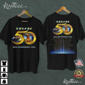 Kansas Rock Band 50th Anniversary Tour 2023 T Shirt 2