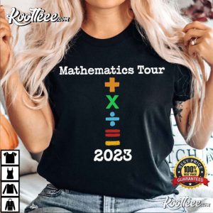 Ed Sheeran Mathematics Concert 2023 Tour T-Shirt