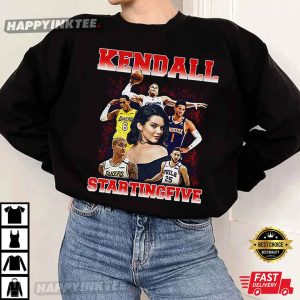 Kendall Starting Five Loahaddian Kendall Jenner Team T Shirt 4