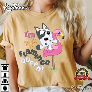 Bluey Muffin I'm The Flamingo Queen T Shirt 2