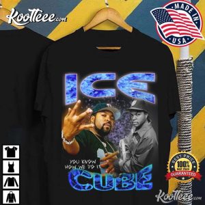 Ice Cube Vintage Bootleg Rapper 90s Fan Gift T Shirt 4