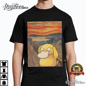 Screaming Psyduck Pokemon Funny Meme T Shirt 1