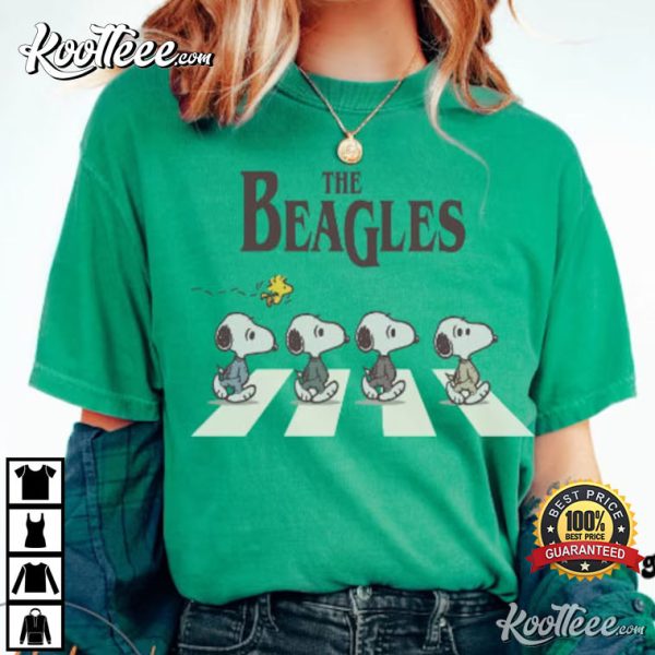 The Beagles Snoopy Charlie Brown The Beatles Music Lover Gift T-Shirt