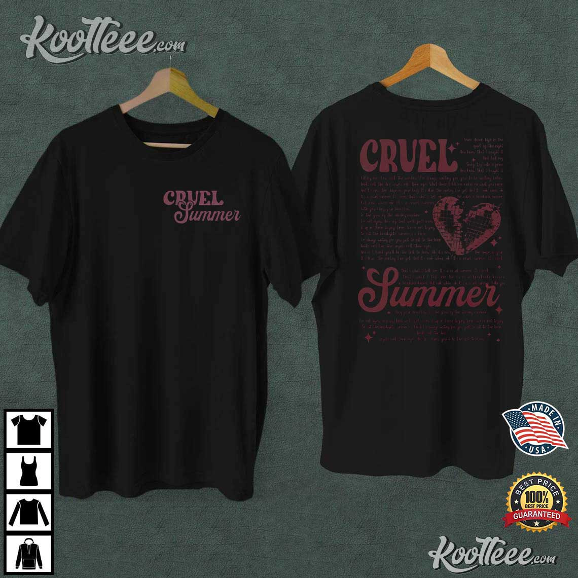 Cruel Summer Devils Roll The Dice Taylor Lover Album T-Shirt