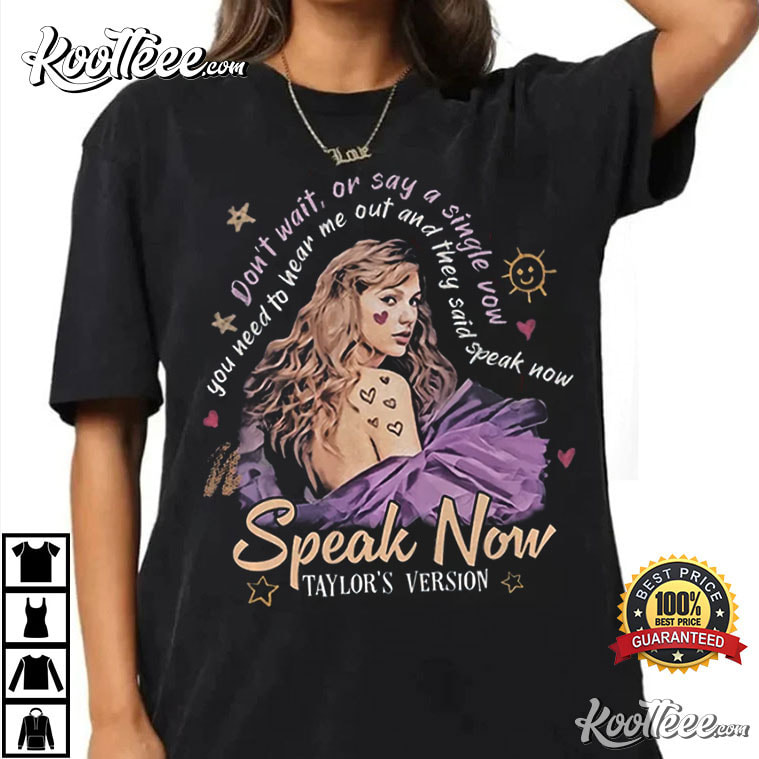 Speak Now Taylor's Version Eras Tour Merch T-Shirt