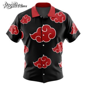 Naruto Akatsuki Button Up Hawaiian Shirt