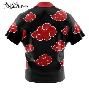 Naruto Akatsuki Button Up Hawaiian Shirt 2