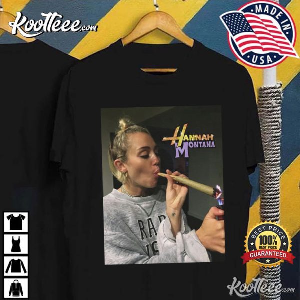 Miley Cyrus Hannah Montana Funny Smoking Unisex T-Shirt