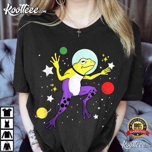 Nonbinary Frog In Space Nonbinary Pride T Shirt 1