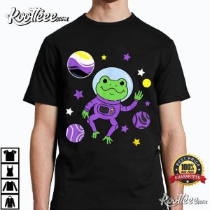Nonbinary Pride Frog In Space Nonbinary T Shirt 2