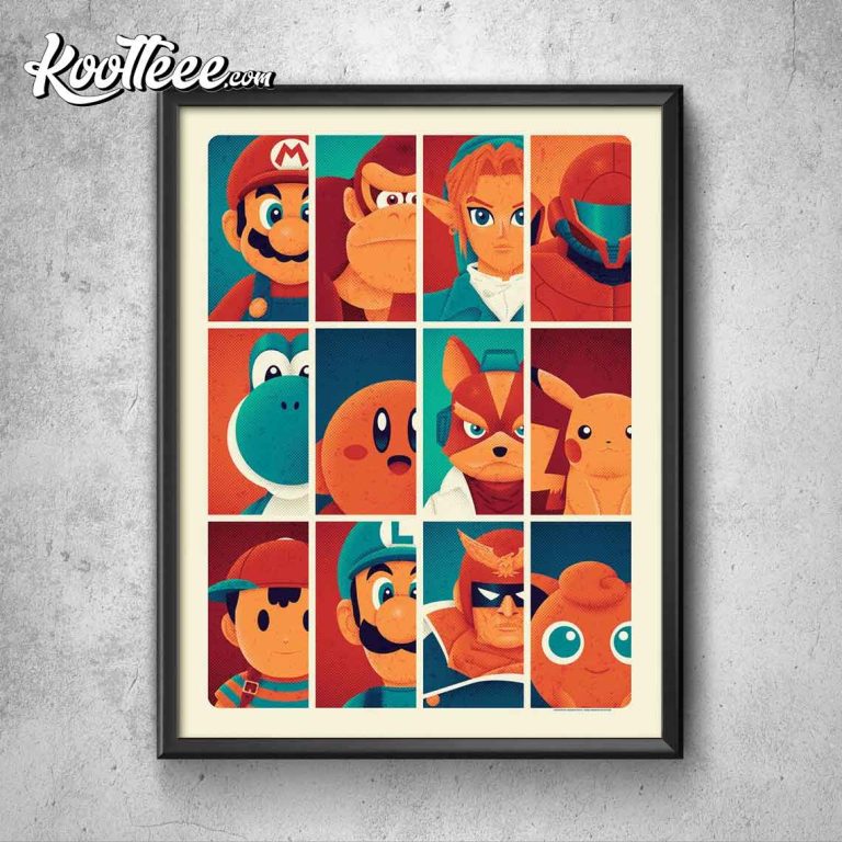 Super Mario Characters Poster