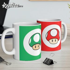 Super Mario Cute Up Mushroom Green Mug