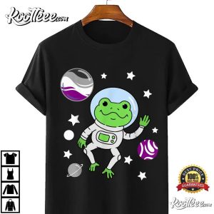Frog In Space Asexual Pride LGBTQ T Shirt 2