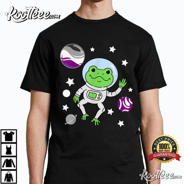 Frog In Space Asexual Pride LGBTQ T-Shirt