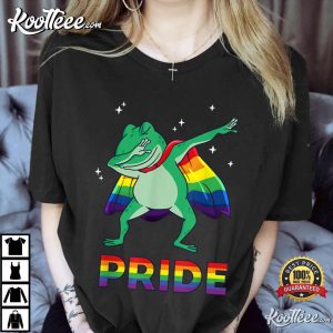 Frog LGBTQ Pride Rainbow Flag T Shirt