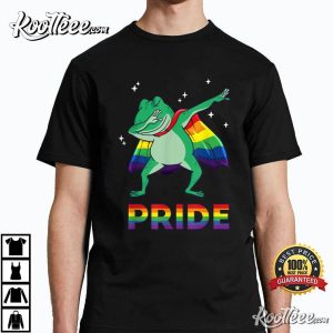 Frog LGBTQ Pride Rainbow Flag T Shirt