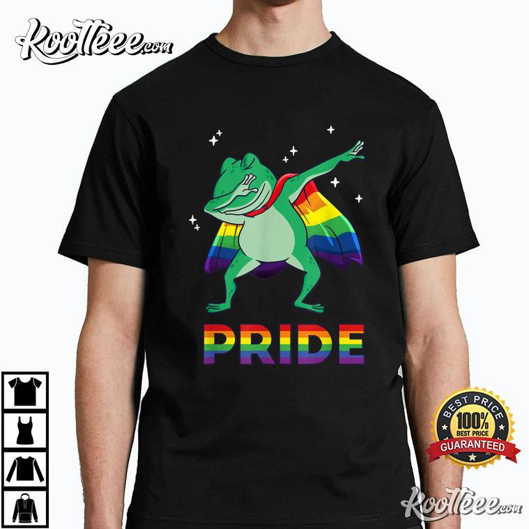 Frog LGBTQ Pride Rainbow Flag T-Shirt