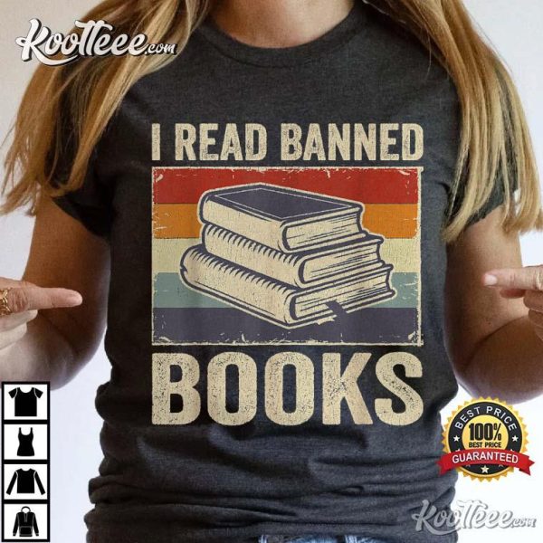 I Read Banned Books Week Librarian Freedom Reader T-Shirt