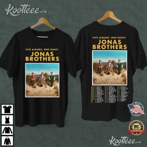 Jonas Brothers Five Albums One Night The Tour 2023 T-Shirt