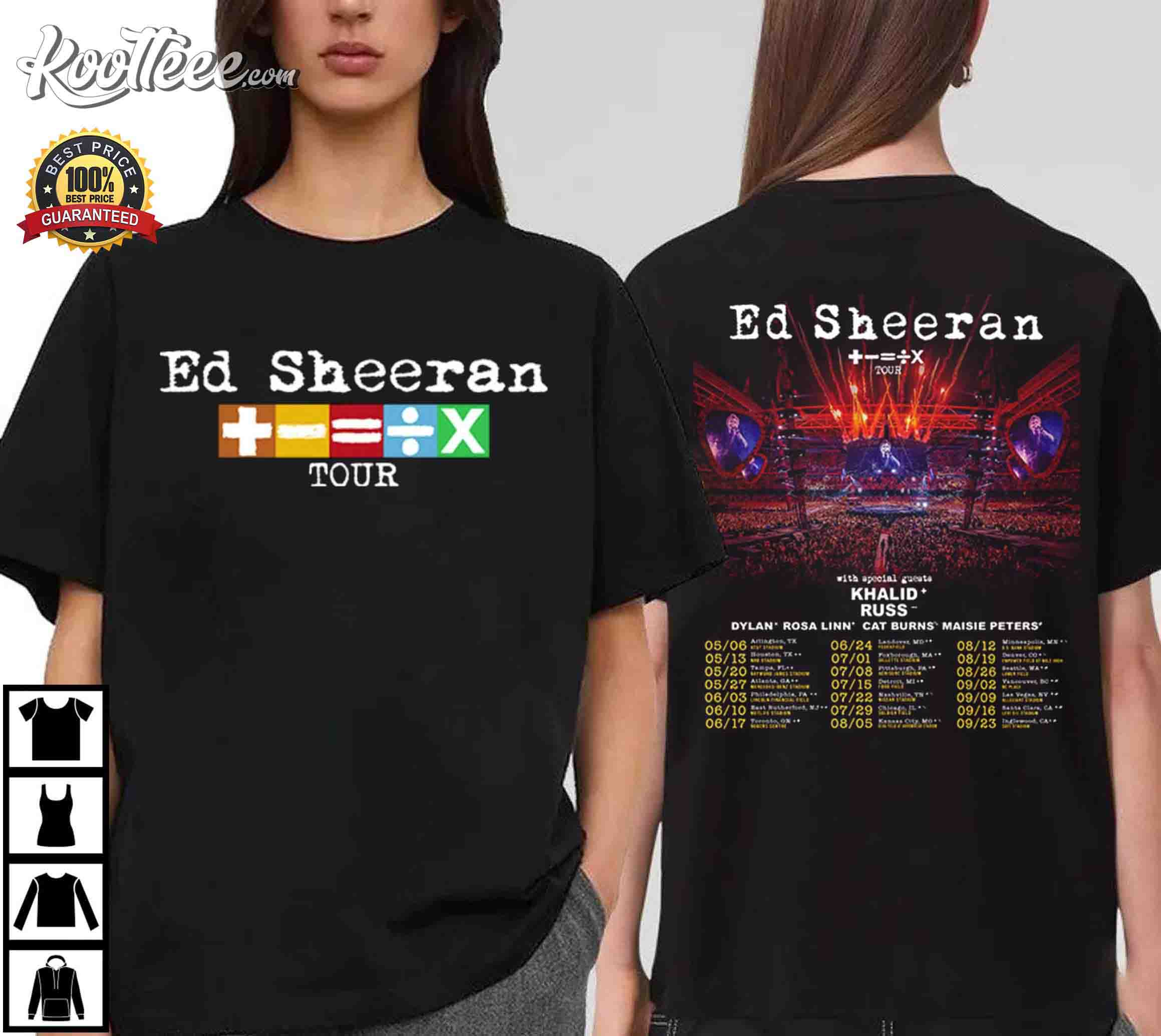 Ed Sheeran Mathematics Tour 2023 T-Shirt