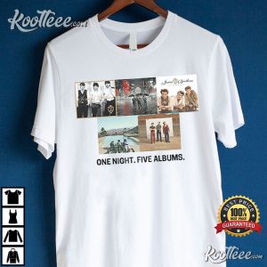Jonas Brothers One Night Five Albums T Shirt 3