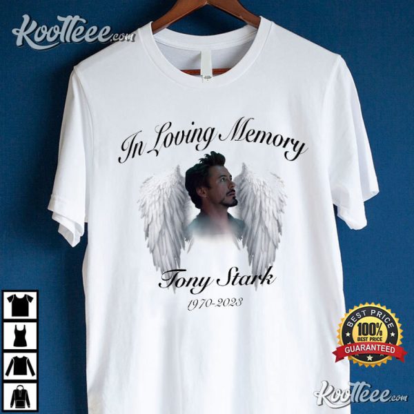 In Loving Memory Tony Stark 1970 2023 T-Shirt